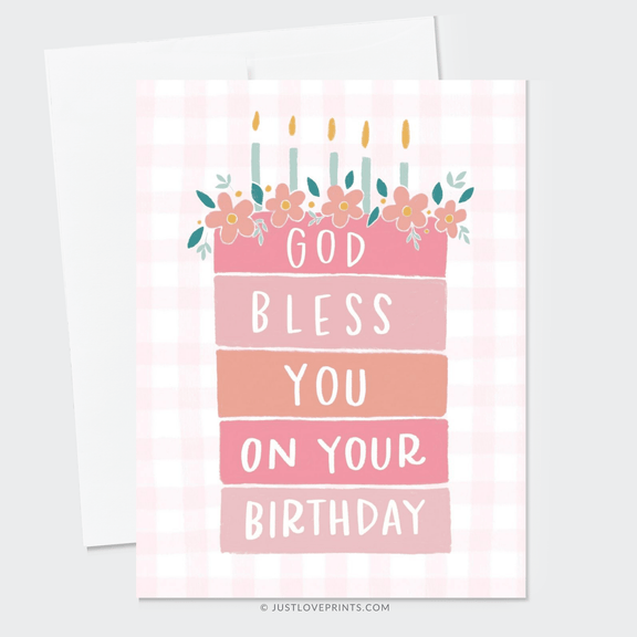 God Bless You On Your Birthday Greeting Card - Shepherd Me Shop