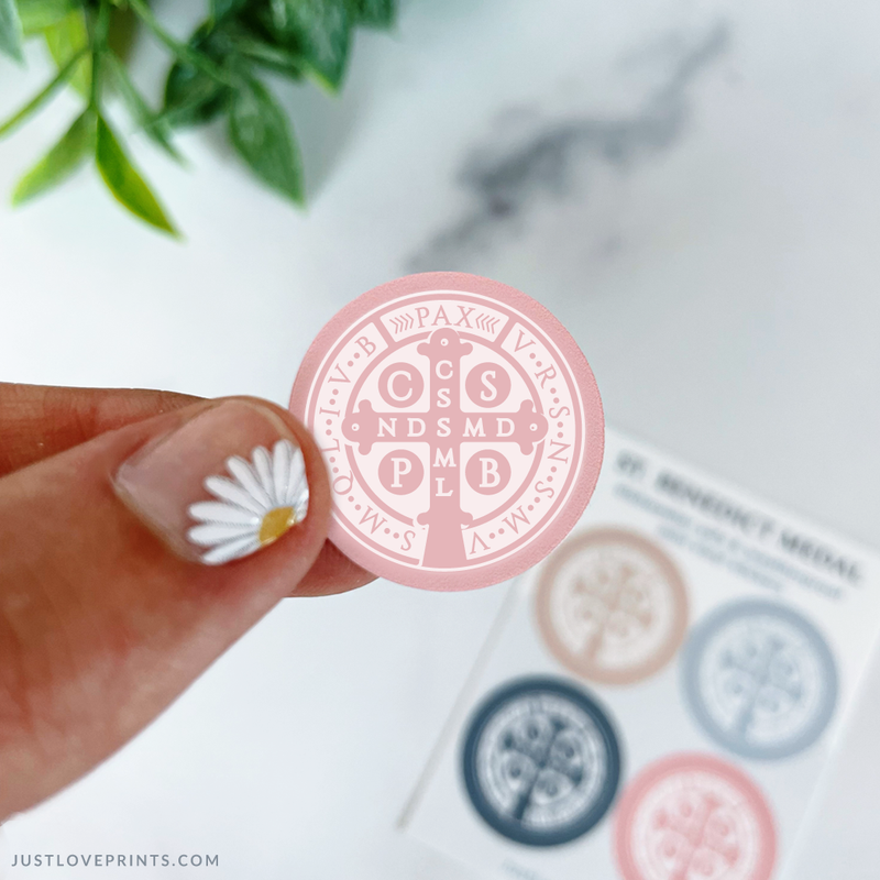 St. Benedict Medal Sticker Set - Shepherd Me Shop