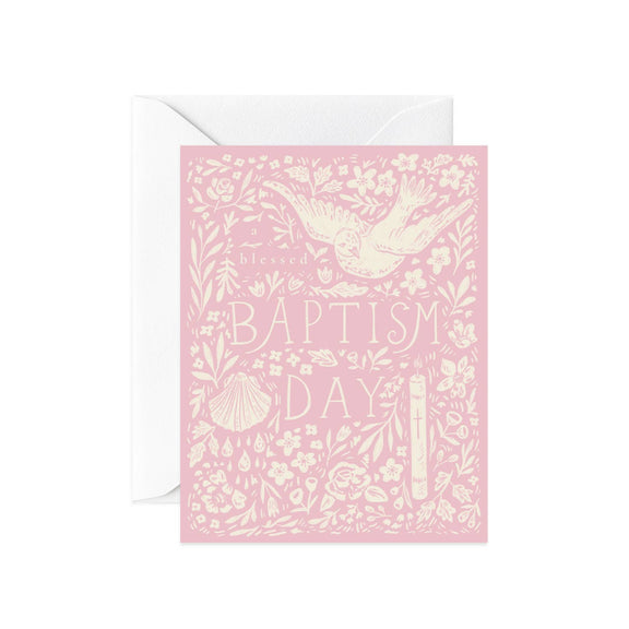 Pink Baptism Greeting Card - Shepherd Me Shop