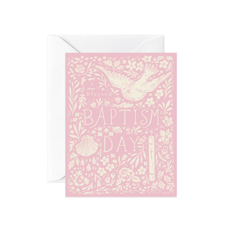 Pink Baptism Greeting Card - Shepherd Me Shop