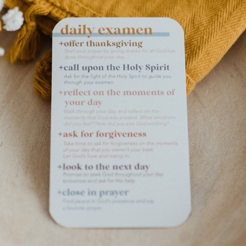 Daily Examen of Conscience Prayer Card - Shepherd Me Shop