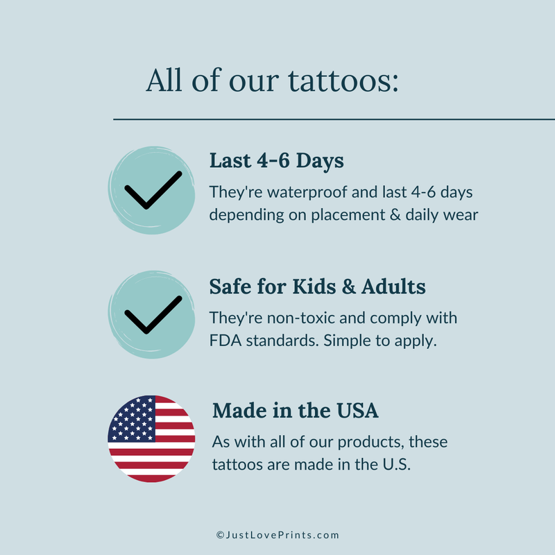 "Behold Collection" Temporary Tattoos: 1 Pack