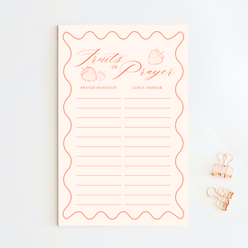Fruits of Prayer Notepad - Shepherd Me Shop