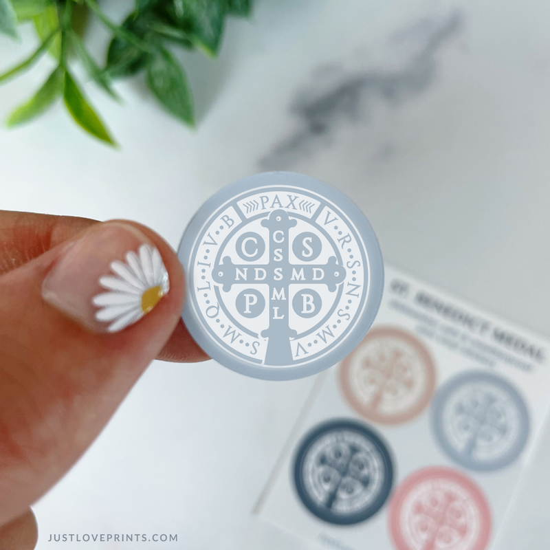 St. Benedict Medal Sticker Set - Shepherd Me Shop