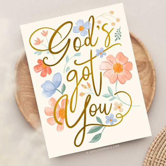 God's Got You Greeting Card - Shepherd Me Shop