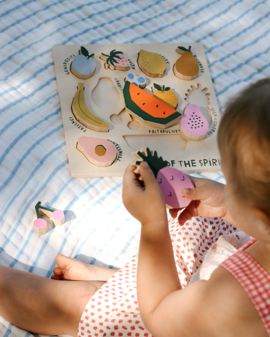 Catholic Fruit of the Spirit Wooden Puzzle