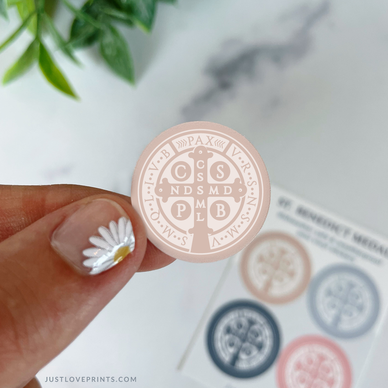St. Benedict Medal Sticker Set - Shepherd Me Shop