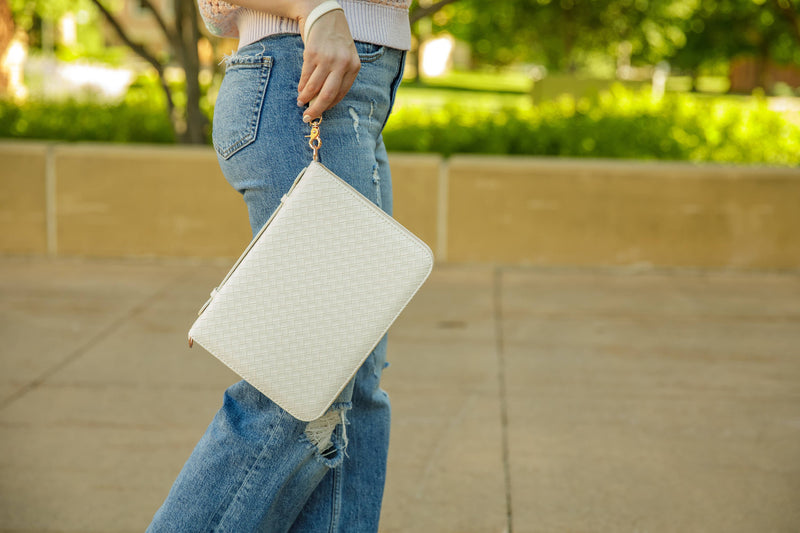 Bible Cover Crossbody: Pearl - Shepherd Me Shop