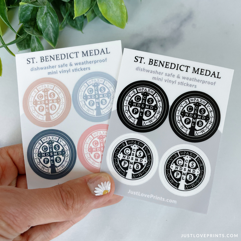 St. Benedict Medal Sticker Set - Shepherd Me Shop