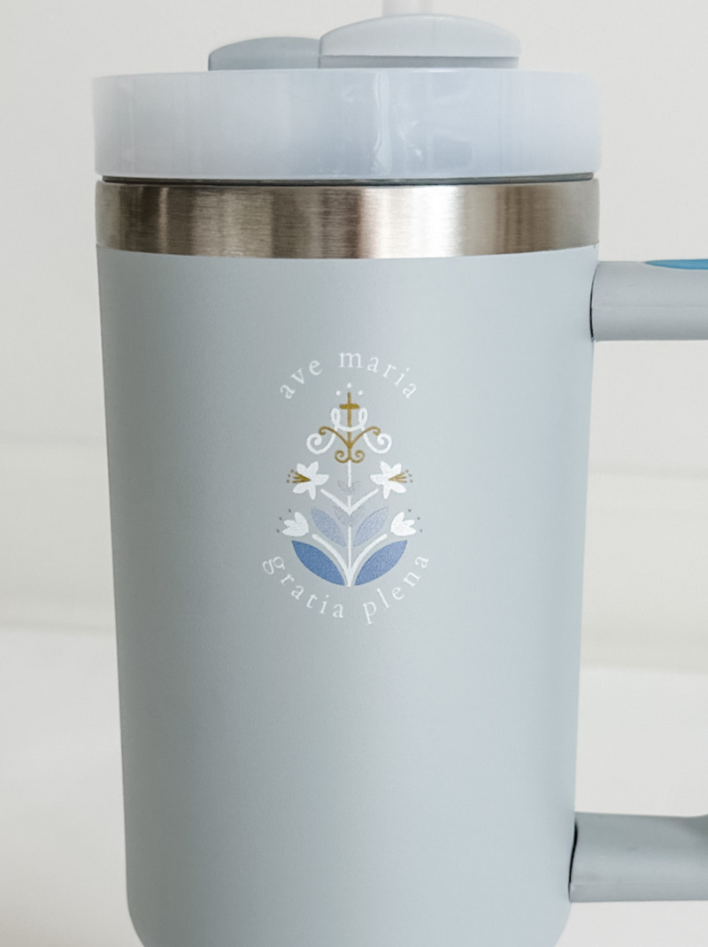 Ave Maria 30oz Tumbler - Shepherd Me Shop