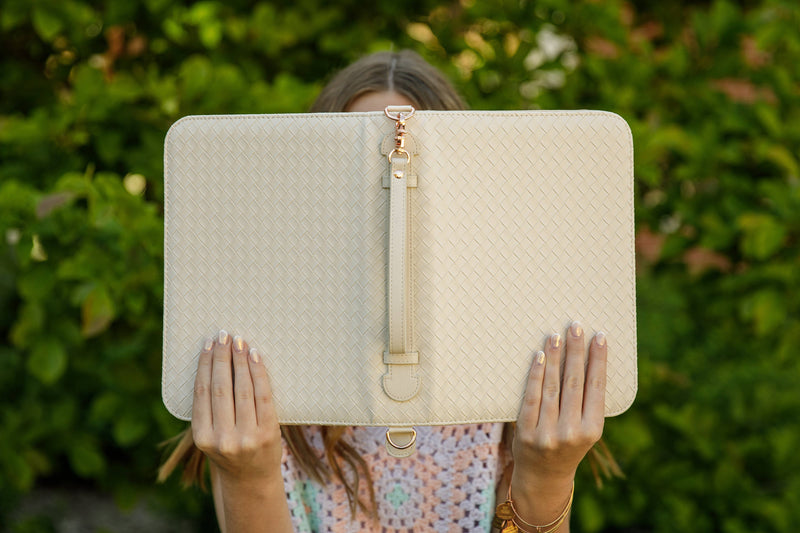 Bible Cover Crossbody: Pearl - Shepherd Me Shop