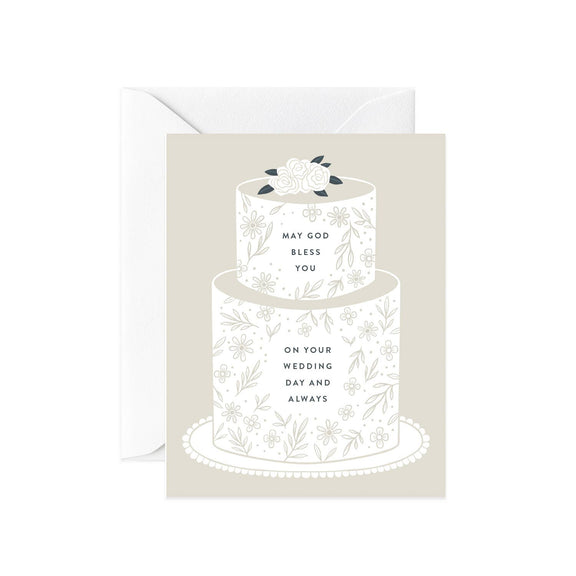 Catholic Wedding Cake Card - Shepherd Me Shop