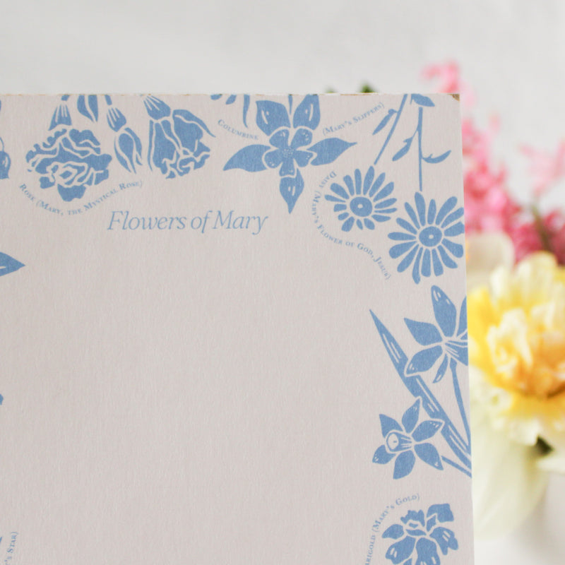 Flowers of Mary Notepad - Shepherd Me Shop