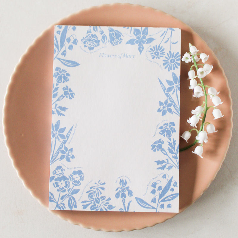 Flowers of Mary Notepad - Shepherd Me Shop