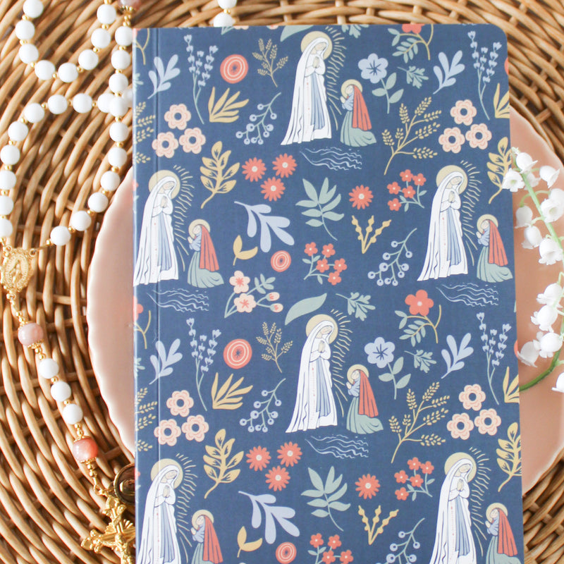 Our Lady of Lourdes Catholic Notebook & Prayer Journal - Shepherd Me Shop