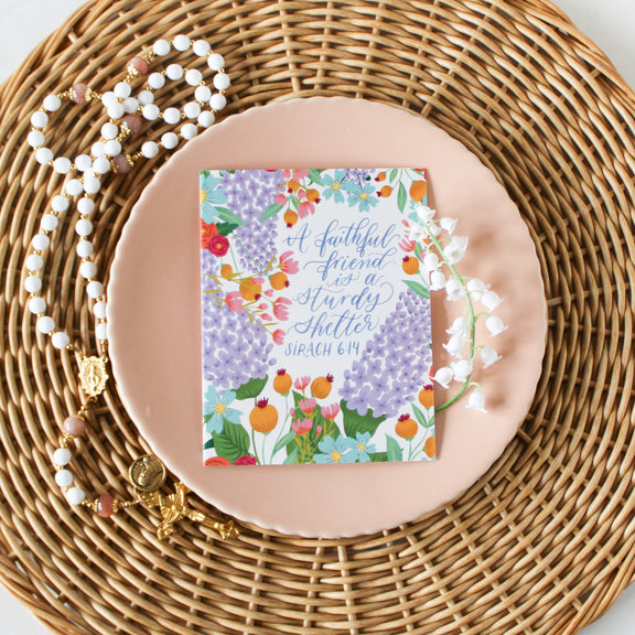 Catholic Friendship Greeting Card - Shepherd Me Shop