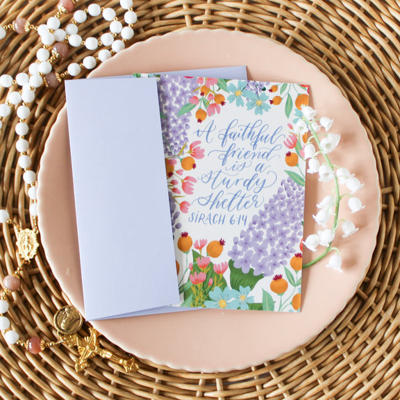 Catholic Friendship Greeting Card - Shepherd Me Shop