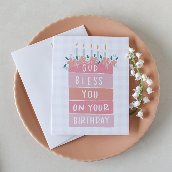 God Bless You On Your Birthday Greeting Card - Shepherd Me Shop