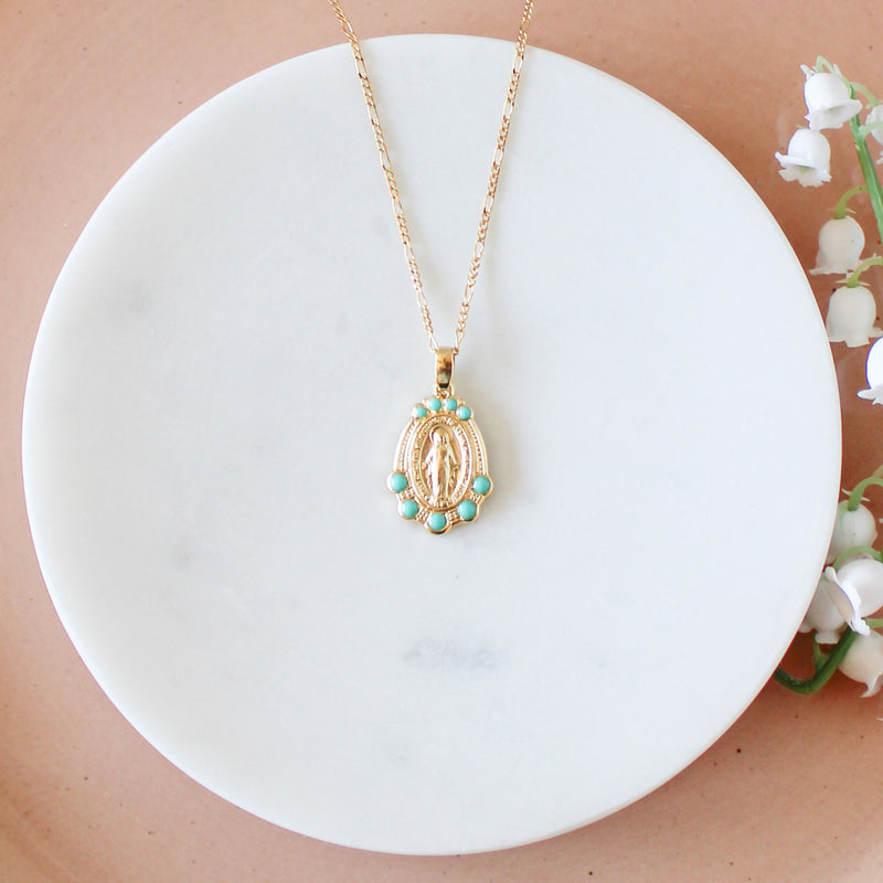 Mary Medallion - Turquoise