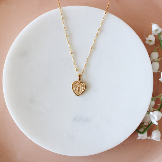 Miraculous Mary Medallion Catholic Necklace - Shepherd Me Shop