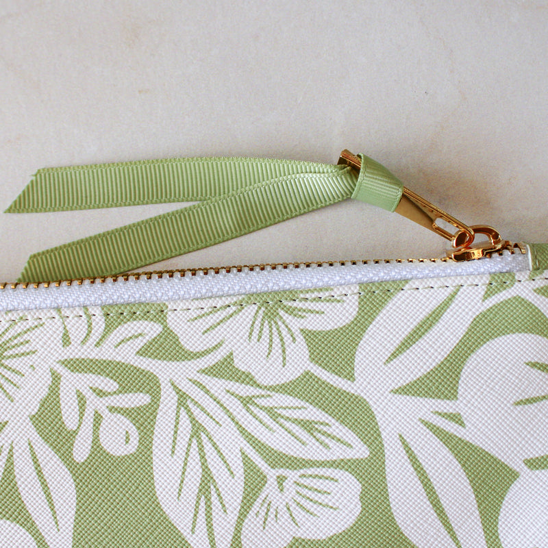 Renewed Carry-All Zipper Pouch: Laurel Green - Shepherd Me Shop
