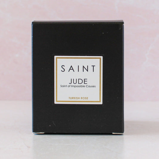 Saint Jude Prayer Candle: Turkish Rose - Shepherd Me Shop