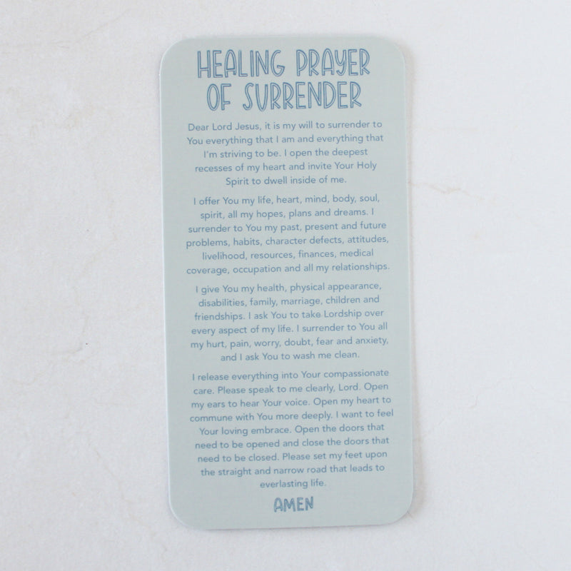 Healing Prayer of Surrender Prayer Card - Shepherd Me Shop