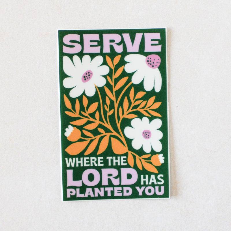 Bloom in Faith Sticker - Catholic Floral - Shepherd Me Shop