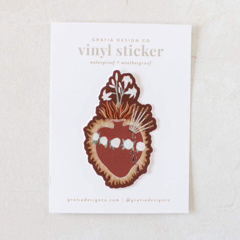 Immaculate Heart of Mary Vinyl Sticker - Shepherd Me Shop