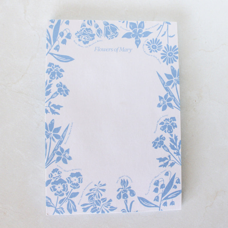 Flowers of Mary Notepad - Shepherd Me Shop