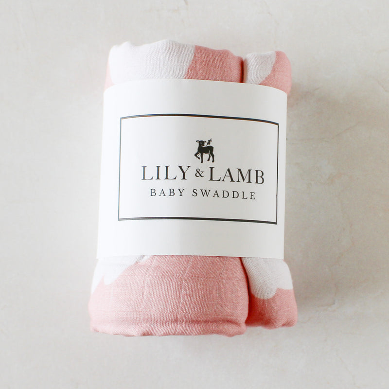 Guardian Angel Baby Swaddle: Pink