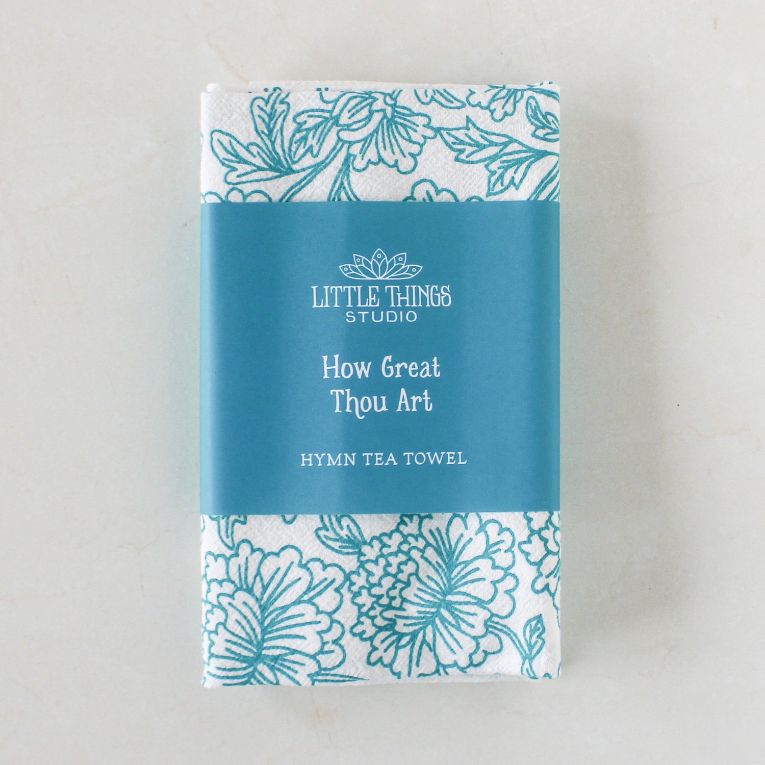 How Great Thou Art Hymn Tea Towel