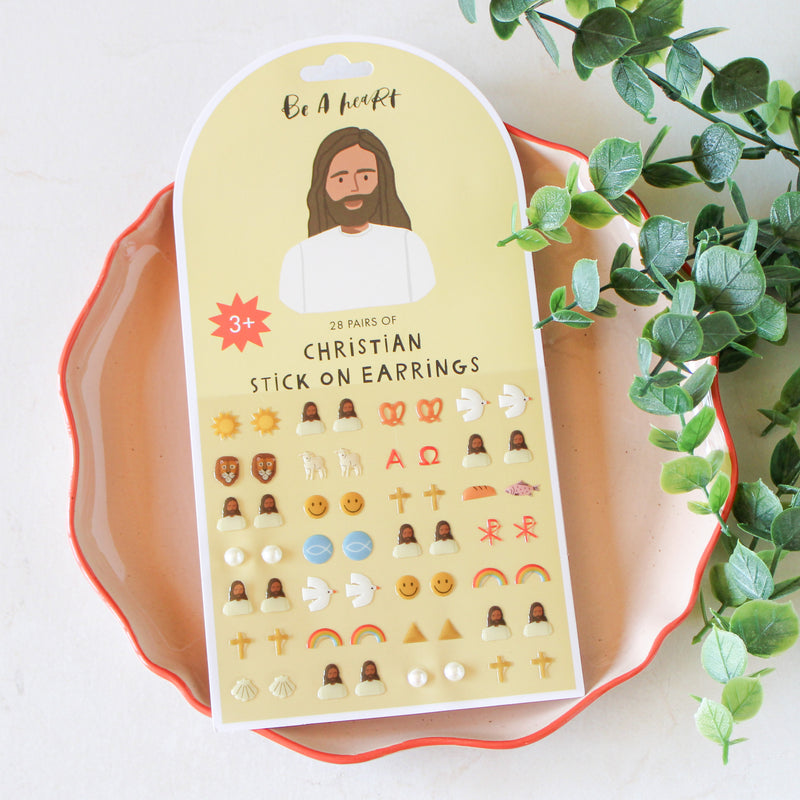 Christian Stick On Earrings