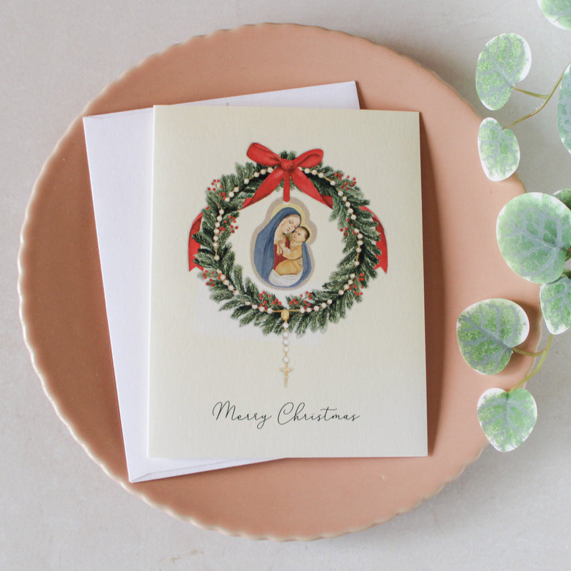 Christmas Rosary Card