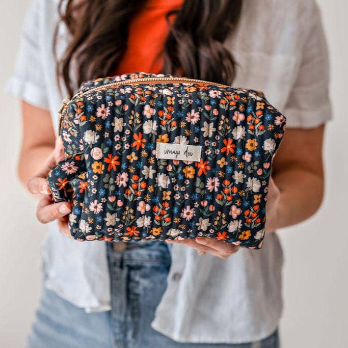 Catholic Quilted Cosmetic Toiletry Bag