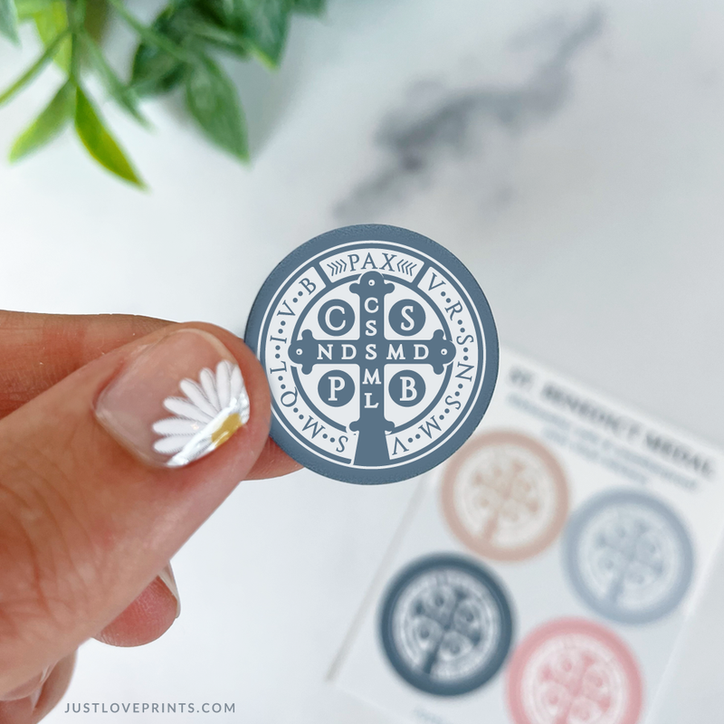 St. Benedict Medal Sticker Set - Shepherd Me Shop