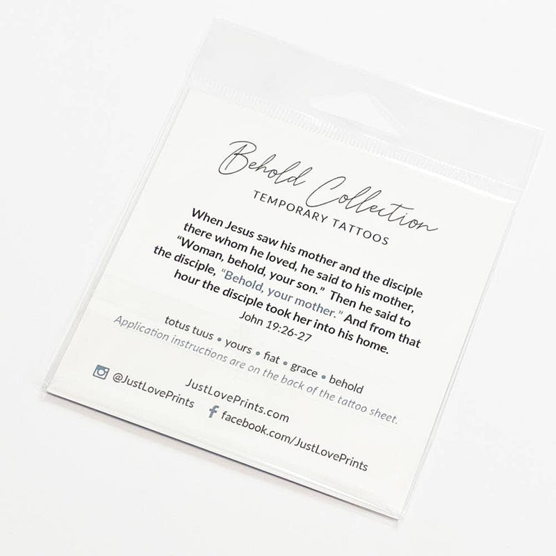 "Behold Collection" Temporary Tattoos: 1 Pack