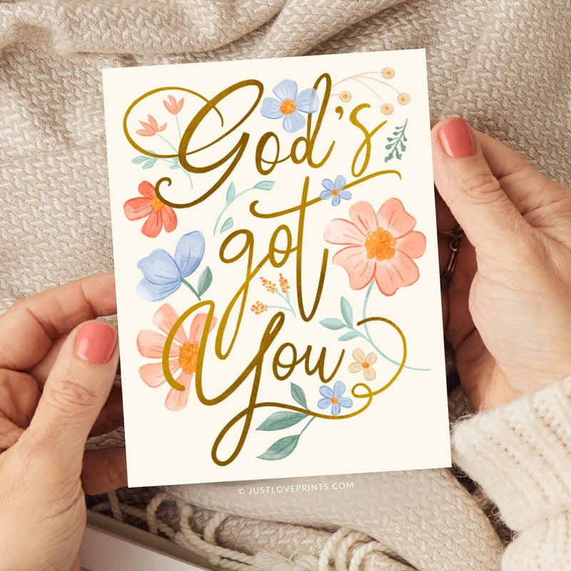 God's Got You Greeting Card - Shepherd Me Shop