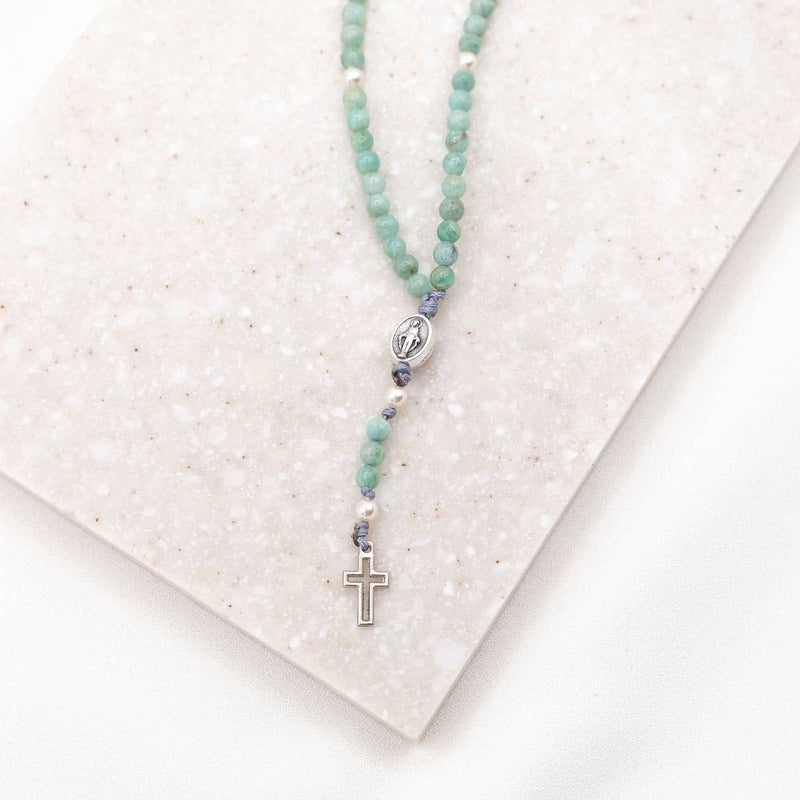 Rosary Phone Charm: Blue