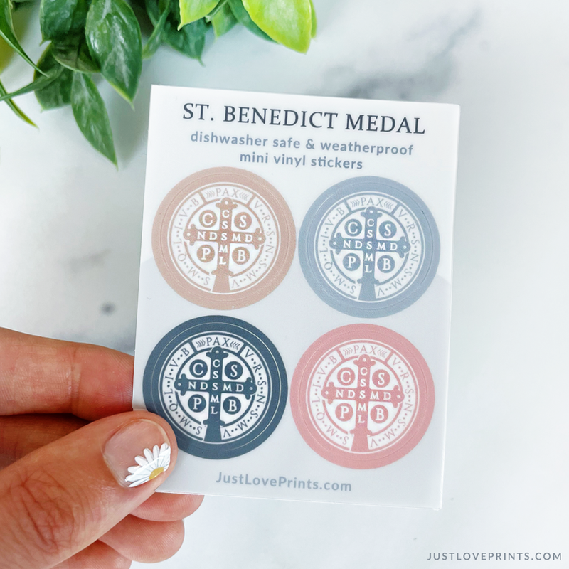 St. Benedict Medal Sticker Set - Shepherd Me Shop
