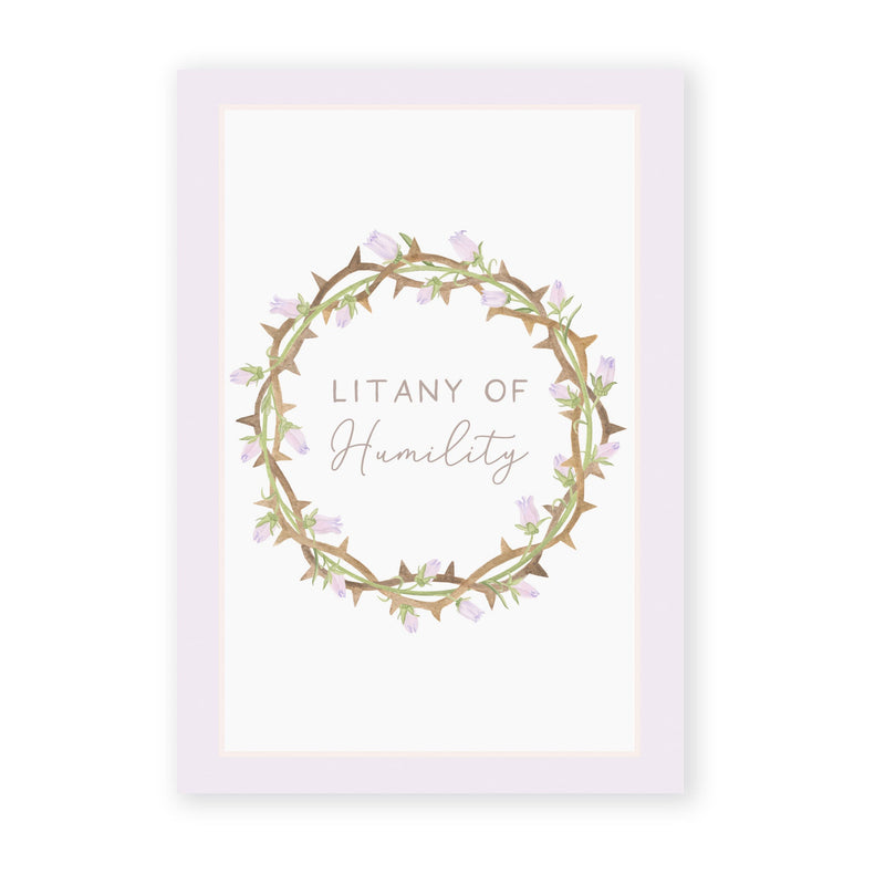 Litany of Humility Prayer Card - Shepherd Me Shop