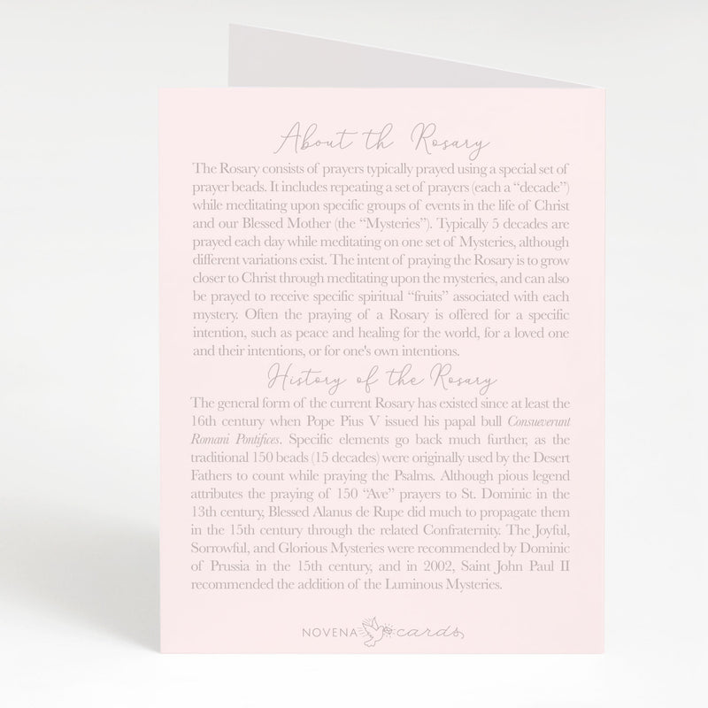 Rosary Card | Birthday Candles | Pink | Birthday - Shepherd Me Shop
