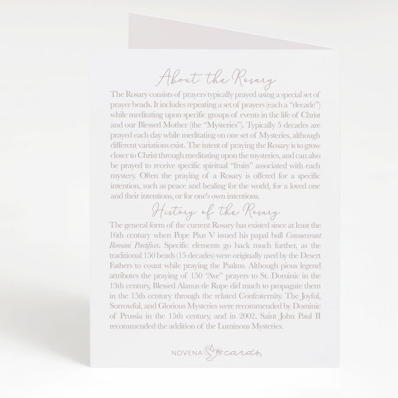 Rosary Birthday Prayer Card: Sprinkles - Shepherd Me Shop