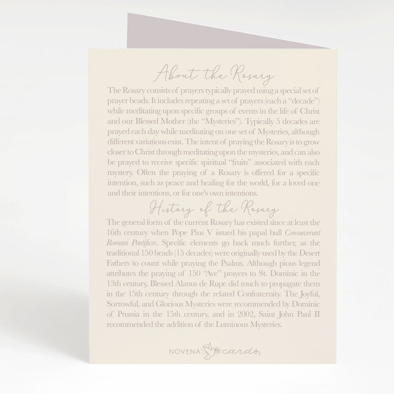 Christmas Rosary Card