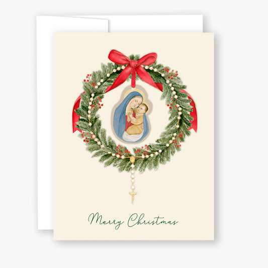 Christmas Rosary Card