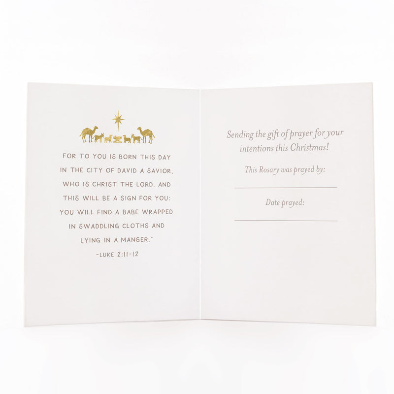 Christmas Rosary Card