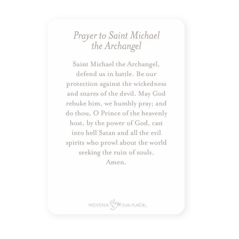 St. Michael the Archangel Prayer Card - Shepherd Me Shop