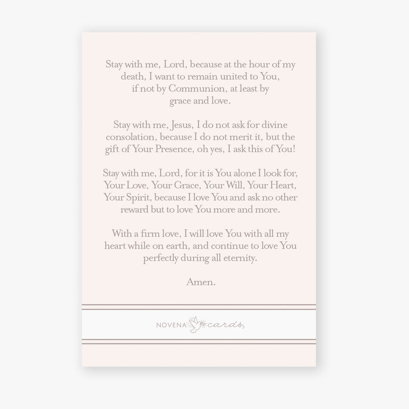 Stay With Me, Lord Prayer Card - Shepherd Me Shop