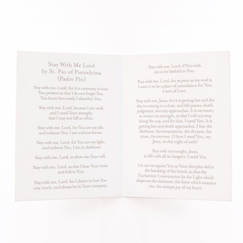 Stay With Me, Lord Prayer Card - Shepherd Me Shop