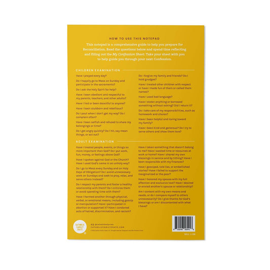 Confession Notepad for Kids